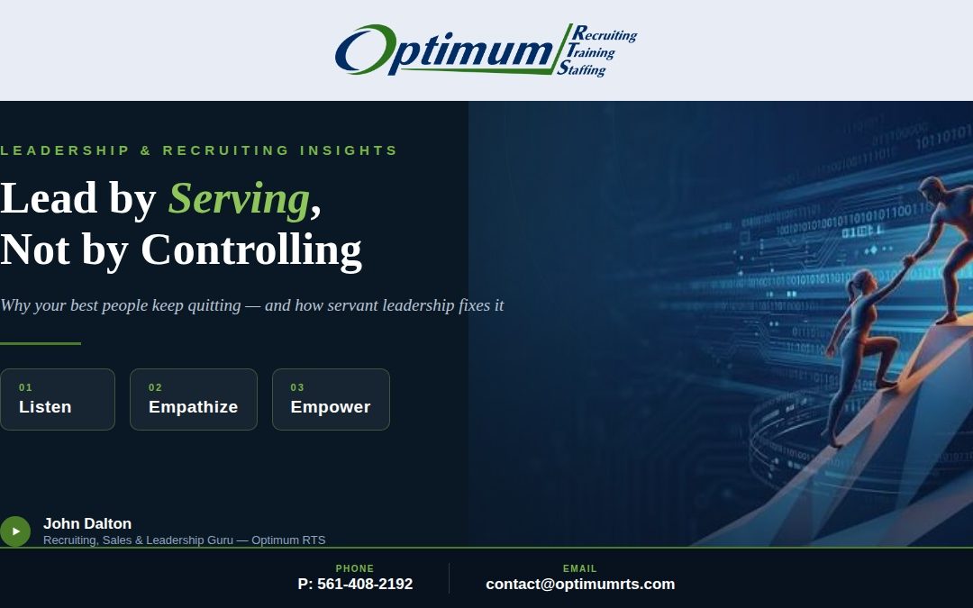Recruiting, Sales Training, Leadership Training